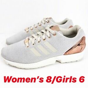 Adidas torsion sneakers light grey and rose gold